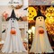 Halloween Decorations Indoor Outdoor, 2 Packs Light Up Spooky (White) 9 x 4 x 2.5 inches